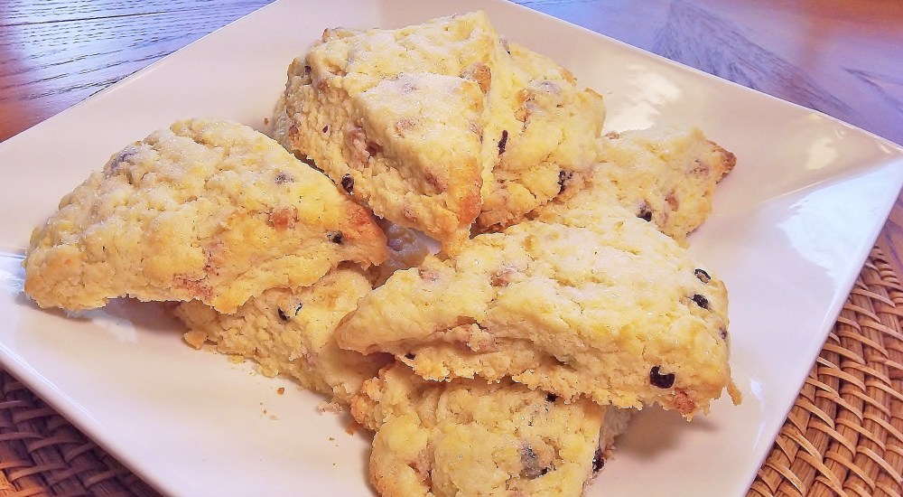 Luscious Lemon Blueberry Scones
